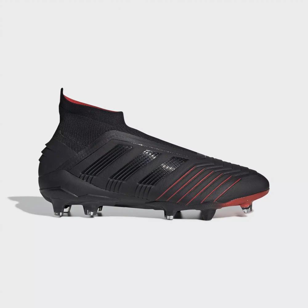 Adidas Predator 19+ Firm Ground Tacos de Futbol Negros Para Hombre (MX-97615)